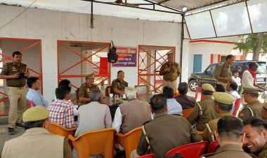 बदायूँ के दातागंज कोतवाली में विदाई समारोह : थानाध्यक्ष बनने पर वरिष्ठ उपनिरीक्षक को दी गई विदाई