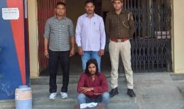 बानसूर पुलिस ने अवैध हथियार के साथ एक आरोपी को गिरफ्तार किया