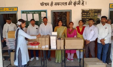 बानसूर के सरकारी स्कूल में कम्प्यूटर लैब की स्थापित