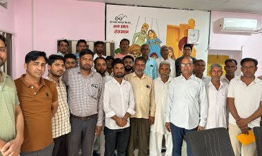 झुंझुनू में 5 मार्च को होने वाली रैली को लेकर पालिका में सैनी समाज के पार्षदों की हुई मीटिंग