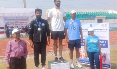 खेलकूद प्रतियोगिता में लम्बी कूद में हनी शर्मा ने जीता गोल्ड