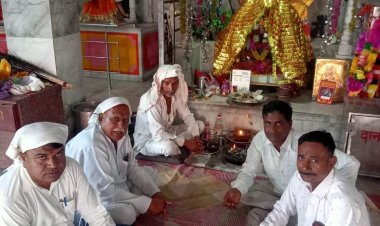 भाजपा जिलाध्यक्ष ओबीसी प्रकोष्ठ सुदेश खाम्बरा  ने किए माता मनसा के दर्शन