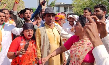 राज्यसभा सांसद डॉ किरोडी लाल मीणा के पक्ष में अपने समर्थकों के साथ जयपुर पहुंचे सुरेश मीणा किशोरपुरा