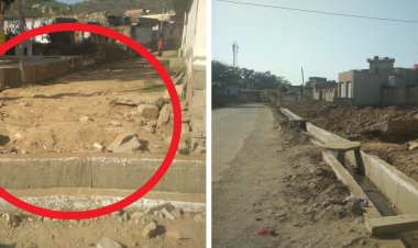 मणकसास में दो माह से बंद नाला निर्माण कार्य, मुख्य रास्ते बंद ग्रामीणो मे आक्रोश