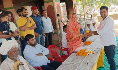 गोरिया धनावता में गुर्जर समाज का होली मिलन समारोह आयोजित:कार्यक्रम में हुई  सामाजिक मुद्दों पर चर्चा