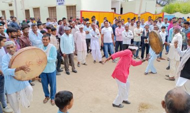 बाघोली के शीतला माता मेले में उमड़ा:जनसैलाब  चंग धमाल प्रतियोगिता में थिरके श्रद्धालु