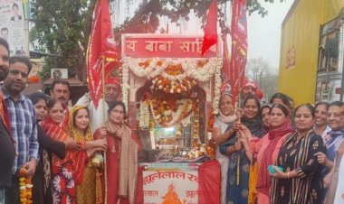 सात दिवसीय चेटीचण्ड महोत्सव के दौरान निकली बहराणा साहिब की सवारी