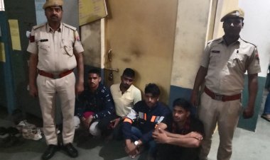 भरतपुर में ऑपरेशन गार्जियन के तहत 4 आरोपियों को किया गिरफ्तार
