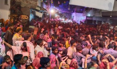 भीलवाड़ा में फूल माली समाज की ओर से चारभुजा नाथ का बेवाण धूमधाम से निकाला