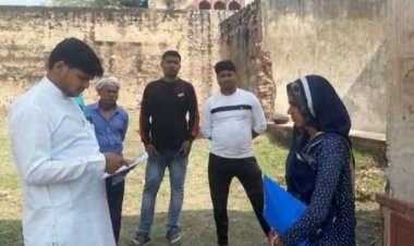 नगरपालिका अध्यक्ष विष्णु महावर ने किया नरेगा का औचक निरीक्षण