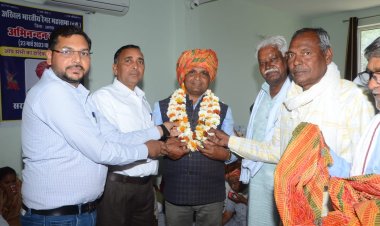 अखिल भारतीय रैगर महासभा जिलाध्यक्ष एवं कार्यकारिणी का स्वागत  समारोह हुआ आयोजित