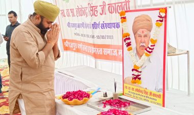 श्री राजपूत करणी सेना के संस्थापक लोकेन्द्र सिंह कालवी को दी श्रद्धांजलि