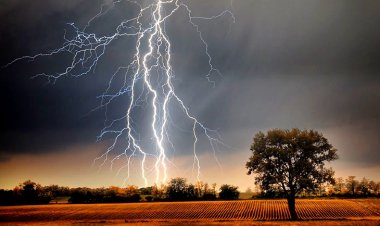 आकाशीय बिजली गिरने से वृद्दकी मौत