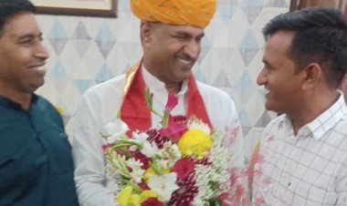 बानसूर से पूर्व जिला पार्षद अरविंद यादव ने बीजेपी प्रदेशाध्यक्ष को दी बधाई