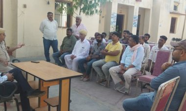 रामनवमी व रमजान को लेकर थाना परिसर सीएलजी सदस्यों बैठक हुई  आयोजित