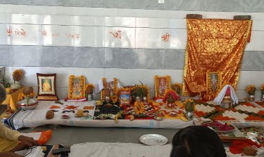 नवरात्रि के उपलक्ष्य में शतचंडी पाठ व यज्ञ का आयोजन