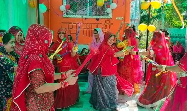 बानसूर में नवरात्रि पर्व पर डांडिया महोत्सव कार्यक्रम आयोजित