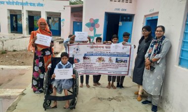 दिव्यांग बच्चो की मदद ही उद्देश्य- अंत्योदय फॉउंडेशन : व्हीलचेयर पाकर खिला दिव्यांग का चेहरा