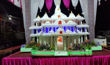 रायपुर मे दिखाई दी  रामजन्म भूमि की  जन्म स्थली:जय श्रीराम के नारों से गूंज उठा रायपुर