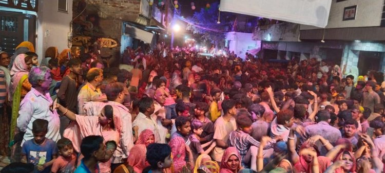 भीलवाड़ा में फूल माली समाज की ओर से चारभुजा नाथ का बेवाण धूमधाम से निकाला