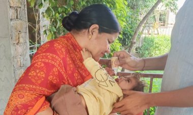 सुवर्णप्राशन शिविर लाभान्वित में 350 बच्चें हुए लाभान्वित