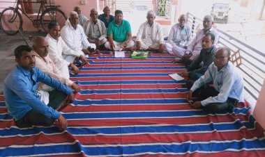 नोरंगपुरा के बुढ वाले बालाजी मेले को लेकर हुई कार्यकर्ताओं की बैठक