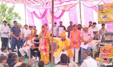 जाटौली थून में क्रिकेट प्रतियोगिता का सांसद रंजीता कोली ने किया उद्घाटन