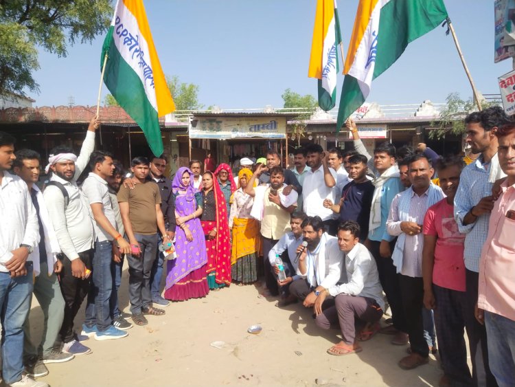 ईआरसीपी संयुक्त मोर्चा के द्वारा दिल्ली कूच करने पर पूर्वी राजस्थान में मिल रहा है अपार जन समर्थन