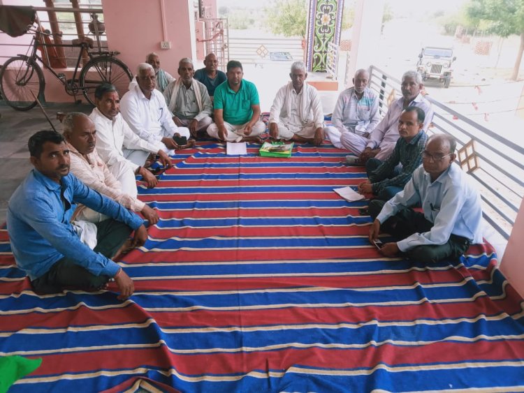 नोरंगपुरा के बुढ वाले बालाजी मेले को लेकर हुई कार्यकर्ताओं की बैठक