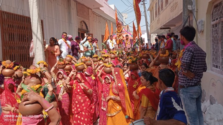गोलाकाबास: धूमधाम से मनाया भगवान परशुराम जन्मोत्सव- जयकारों से गूंजा  क्षेत्र