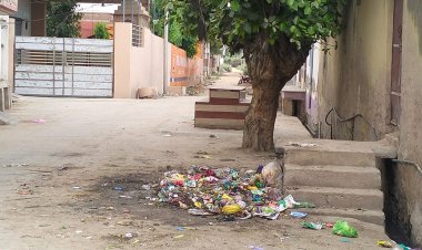 सफाई कर्मियों की हड़ताल खत्म हो जाने के बाद भी जगह–जगह लगे गंदगी के ढेर