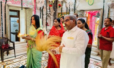 नवनिर्मित जैन तीर्थ के अंजल षलाका प्रतिश्ठा महोत्सव के लिए 17 मई को होगा आचार्य भगवंतों का मंगल प्रवेश