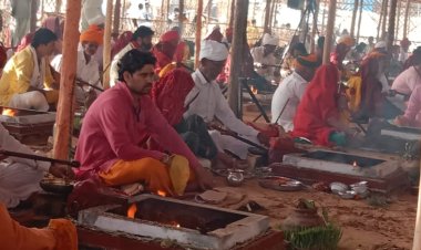 निर्झरा धाम आश्रम में 108 कुंडीय श्रीराम महायज्ञ की पूर्णाहुति पर होगी हेलीकॉप्टर से पुष्प वर्षा:शहीद राइफलमैन ओम प्रकाश जाखड़ की मूर्ति का अनावरण