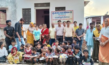 गरीब बच्चों के साथ जीबी डेंटल हॉस्पिटल ने अपना 16 वा स्थापना दिवस मनाया