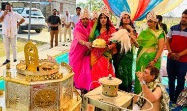 नवनिर्मित जैन तीर्थधाम पर नौ दिवसीय अंजनशलाका महोत्सव का आचार्य भगवंतों की चरण रज से हुआ हुआ शुभारंभ