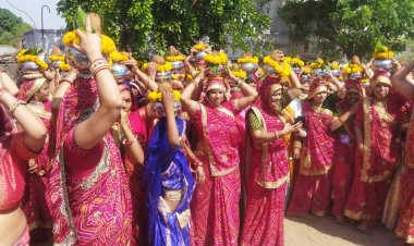 गोरा भैरूनाथ मन्दिर कलश यात्रा में जन सैलाब