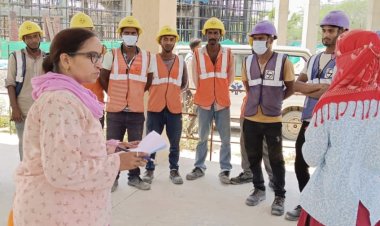 श्रमिकों को दी मौसमी बीमारियों से बचाव की जानकारी