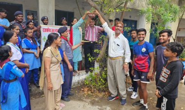 समाज सेवा शिविर के समापन समारोह में लिया पर्यावरण संरक्षण का संकल्प:वृक्षारोपण ,केरियर गाइडेंस, स्वच्छता का दिया संदेश