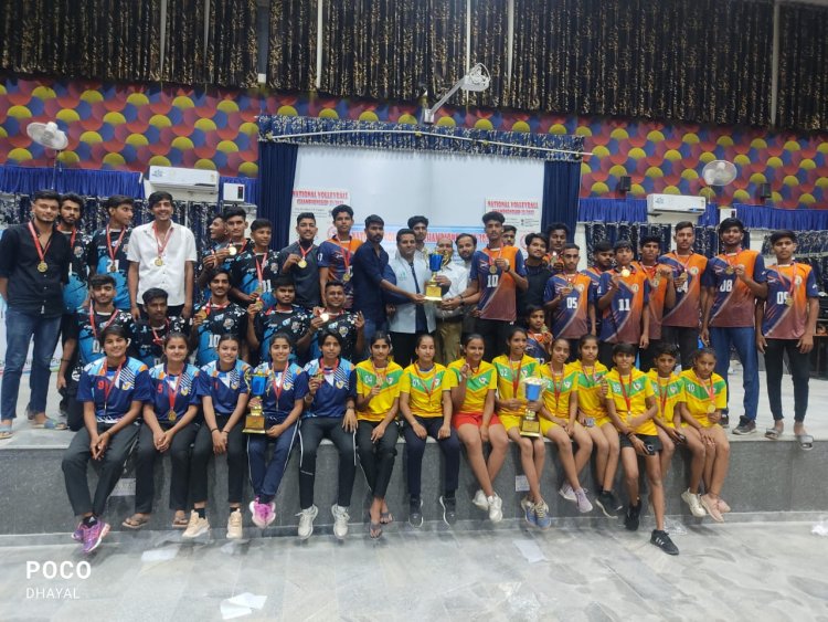 राष्ट्रीय वॉलीबॉल प्रतियोगिता में राजस्थान ने जीते स्वर्ण पदक