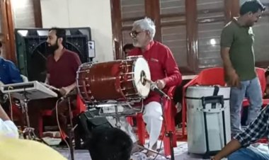 दातागंज राजनीति में वरिष्ठ भाजपा नेता में छुपा कलाकार