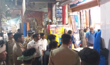 नगर में अतिक्रमण अभियान चलने से मचा हड़कंप