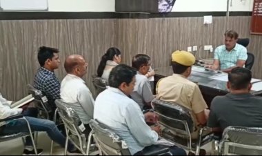 अलवर जिला कलक्टर पुखराज सैन पहुँचे बहरोड़