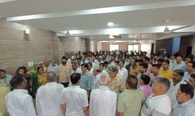 जिले भर से पहुंचे कांग्रेसजनों ने दी  गौरव शर्मा को श्रद्वाजंलि