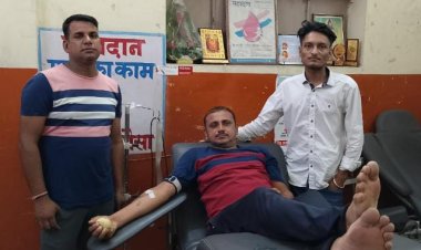 रक्तदान कर बचाईं बुजुर्ग महिला की जान:  37वीं बार किया मीना ने रक्तदान