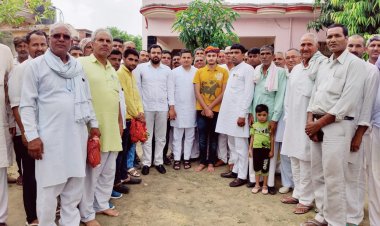 नीट में चयनित विकास चौधरी का सम्मान समारोह:  विधायक व अन्य अतिथियों ने किया सम्मान