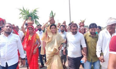 उद्योग मंत्री शकुंतला रावत कलश यात्रा में हुई  शामिल