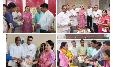 देश के प्रधानमंत्री नरेन्द्र मोदी  की सरकार के 9 वर्ष के अवसर पर "समर्थन से सम्पर्क"