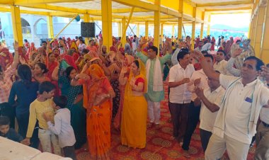 गुडा के जागीरदाला के श्री राधा गोविंद मंदिर में कथा के समापन पर उमड़ा श्रद्धा का सैलाब: हजारों भक्तों ने भंडारे में पाया प्रसाद