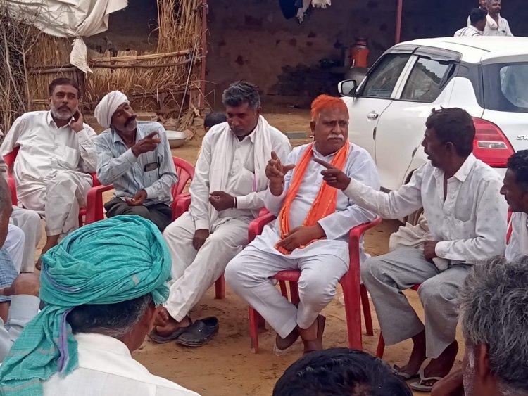 भाजपा ओबीसी प्रकोष्ठ के जिला अध्यक्ष सुदेश खामरा ने किया रामगढ़ विधानसभा के छतरपुर गांव में जनसंपर्क ग्रामीणों ने किया भव्य स्वागत