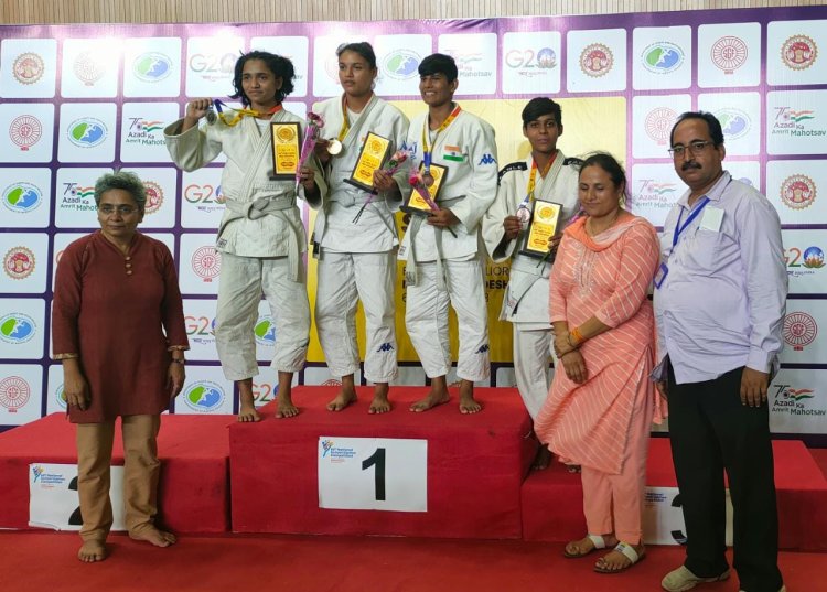 66 वें नेशनल स्कूल गेम्स-जूडो में राजस्थान को मिले तीन पदक:भीलवाड़ा की नेहा ने जीता कांस्य